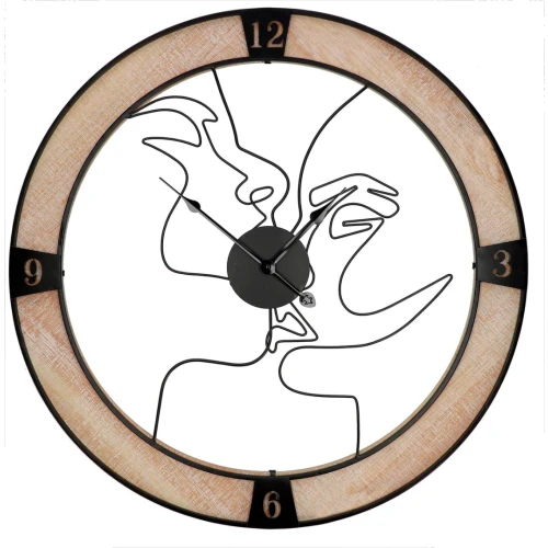 Orologio coppia che si bacia grande diam. 60 cm idea Regalo matrimonio e anniversario