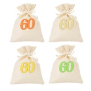 Bomboniere 60 Anni compleanno sacchetti portaconfetti