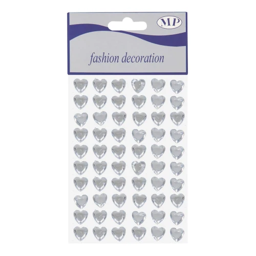 applicazione Cuori Diamond adesivi 60 pezzi