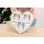 Idea regalo Portafoto a cuore 3 foto shabby chic