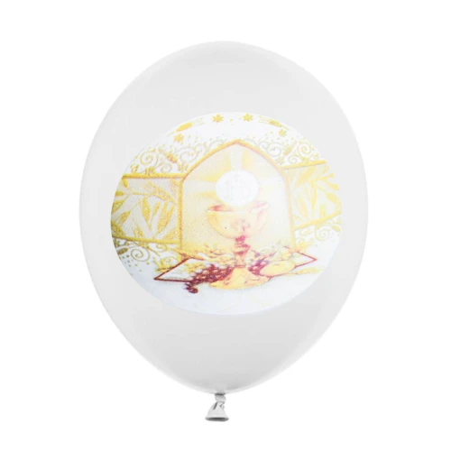Palloncini Comunione immagine calice confezione 10 pezzi