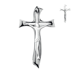 Idea Regalo Originale Croce Sacra in Argento Moderna