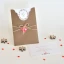 Partecipazione Matrimonio Originale marrone con cuoricino - Tiglio