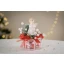 Idea Regalo Natale - Angelo con Scatola, Cioccolatini e decoro rosso