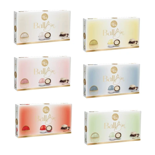 Confetti Praline al cioccolato BallBon Buratti colore pastello