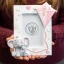 Bomboniere Battesimo e Nascita Baby Elefantino con Aquilone Portafoto Rosa in resina