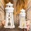 Bomboniere Linea Wood Faro 2027 Fari in porcellana e legno a LED