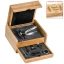 Regalo tema vino set vino 7 accessori con scatola bamboo personalizzabile