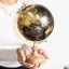 Mappamondo vintage oro e nero idea regalo 2027