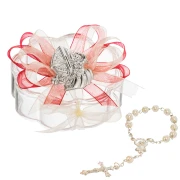 Bomboniere Cresima Scatolina con placca argento e decina