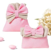 Bomboniere 2026 Linea Muffin Rosa Sacchettini Portaconfetti