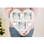Idea regalo Portafoto a cuore 3 foto shabby chic