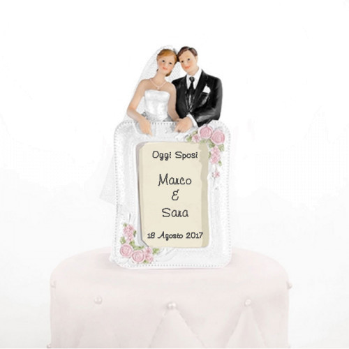 cake topper sposi per torta matrimonio personalizzato