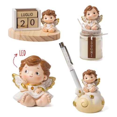 Bomboniere Linea Puntino 2026 Angioletti con dettagli dorati