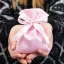 Sacchetto rosa in cotone Made in Italy alta qualità