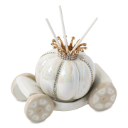 Bomboniere Carrozza Profumatore in ceramica con corona oro e strass