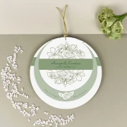 Partecipazione Nozze Originale Verde - Po