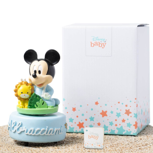 ⚡ OFFERTA LAMPO Bomboniere Linea Disney Baby Carillon Topolino su prato con leoncino