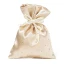 Sacchettini Portaconfetti beige di raso con strass