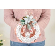 Idea Regalo Natale - Idea regalo Corona Natalizia da appendere con Angelo