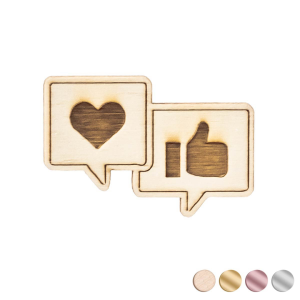 Applicazioni Laurea Comunicazione simbolo nuvolette con likes e cuori idea originale
