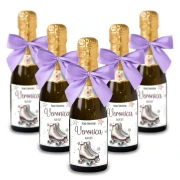 Bomboniere Mini bottiglie Prosecco Personalizzate o Segnaposto Tema Pattinaggio a Rotelle