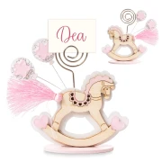 Bomboniere Battesimo e Nascita Femmina 2026 Linea Cavallino Clip Segnaposto