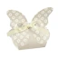 scatolina portaconfetti farfalla tortora a pois bianchi shabby chic