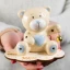 ⚡ OFFERTISSIMA Bomboniera Battesimo e Nascita Orso Led Celeste in porcellana