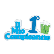 Decorazione per 1 compleanno maschio con biberon