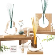 Bomboniera 2027 Bomboniera Diffusore Collezione Piuma in Legno e Metallo