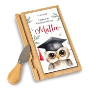 Bomboniere Laurea Gufetto Personalizzate Tagliere con coltellino