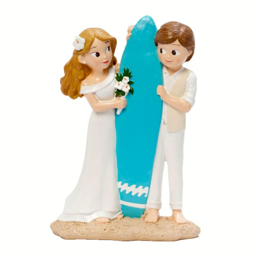 Cake Topper Matrimonio sposi surfisti
