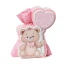 Bomboniere 2027 Scatoline Sacchettini Linea Pinco Cuori Battesimo o Nascita femmina rosa orsetti o elefantini