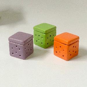 Ultimi 3 pezzi Bomboniera Vasetto in ceramica Colorata