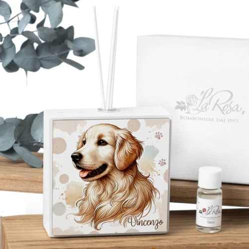Bomboniere 2025 Tema Cane Profumatore a LED Personalizzabile