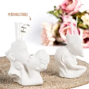 Bomboniere 2027 Matrimonio Profumatori in ceramica con coppia che si bacia
