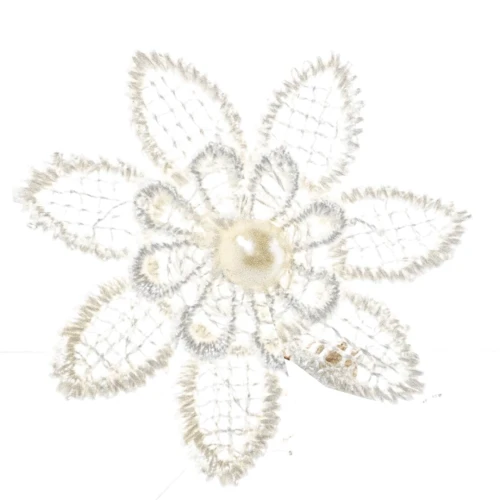 Applicazione fiore in pizzo decorazione per Bomboniere & Segnaposto