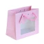 Shopper con finestra bianche rosa celeste avana
