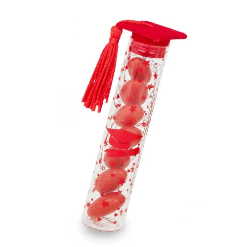 Bomboniere Laurea Provetta Portaconfetti con Cappello Nero