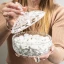 Contenitori confettata scatola porta-confetti con coperchio in vetro con decorati