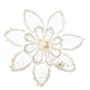 Applicazione fiore in pizzo decorazione per Bomboniere & Segnaposto