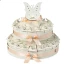 Torta Bomboniere salmone con Farfalle decorate da 35 fette
