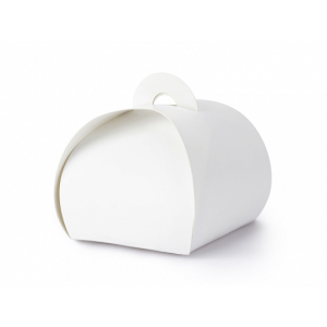 10 scatoline porta confetti Cup-cake Bianche