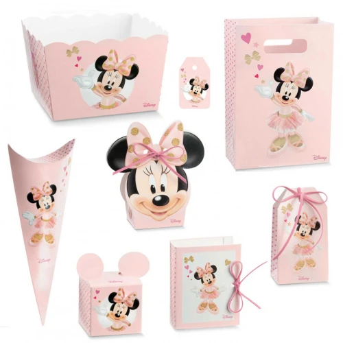 Bomboniere Battesimo Disney Topolina Minnie Scatoline Portaconfetti 