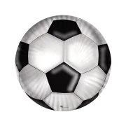 10 Piatti coordinato tema calcio da 18 cm