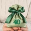 Sacchetto 40 Quarantesimo Compleanno con Numero 40 Glitter