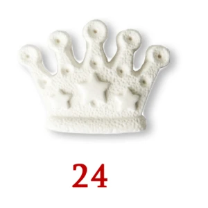 Gessetti Decorativi per Applicazione Bomboniere 24 Corona