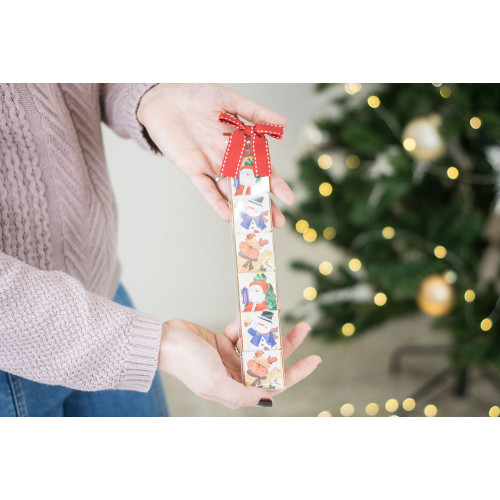 Segnaposto per Natale confezione di 6 cioccolatini con disegni natalizi