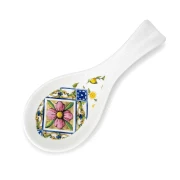 Ultimi 32 pezzi - Poggiamestolo in porcellana a maiolica